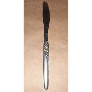 Jasco Stainless Steel Floral Knife Silverware Flatware